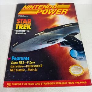 Nintendo Power Magazine Volume 29 Star Trek F-Zero Castlevania II Metroid Poster